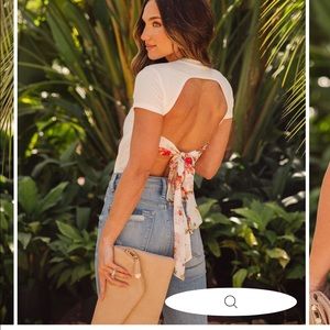 Brand new open back bodysuit